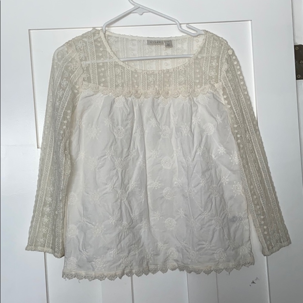 Hinge white blouse